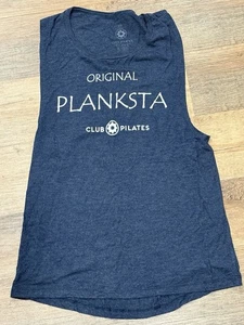 Club Pilates Original PLANKSTER Tank Top Navy Blue M - Picture 1 of 5