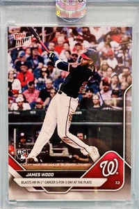 2025 MLB Topps Now - James Wood (RC) Blasts HR In 1st Career 5 For 5 Day - Nats - Bild 1 von 2