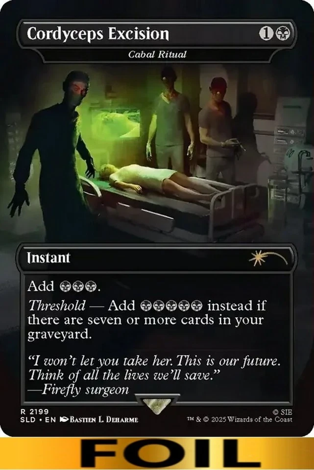 1x - Cordyceps Excision [Cabal Ritual] - FOIL - Secret Lair: Playstation MTG - Image 1 of 1
