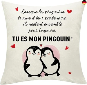Sunia Cadeau de taie d'oreiller pingouin - Bild 1 von 7