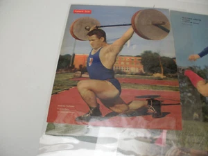 HALTEROPHILIE POSTER VON MARCEL PATERNI TEAM DE FRANCE PLASTIFIZIERT - Bild 1 von 1
