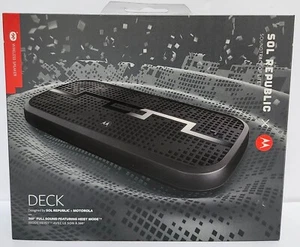 Motorola X Sol Republic Deck Bluetooth Wireless Speaker Gunmetal New Open Box - Picture 1 of 8