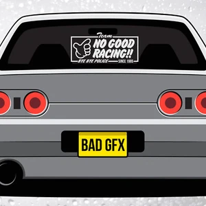 No Good Racing Large Windscreen Sticker - JDM Japanese Civic EK9 EG EF Kanjo - Picture 1 of 4