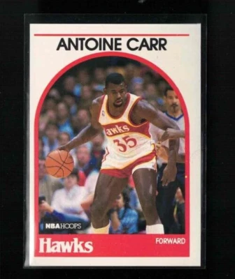 1989-90 NBA Hoops #278 Antoine Carr Atlanta Hawks - Image 1 of 2