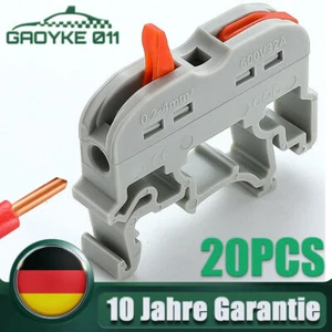 0,08-4 mm² Reihenklemmen Hutschiene Klemmen Durchgangsklemme Feste Kabel PCT211 - Bild 1 von 11