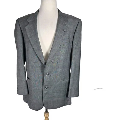 pierre cardin Mens 44L Gray Color Guess Poly Blend Sport Coat S18 - Image 1 of 4