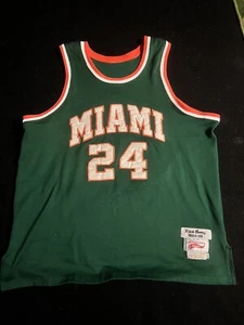 Rick Barry #24 Miami Hurricanes College Basketball Swingman Jersey Men’s - Picture 1 of 7