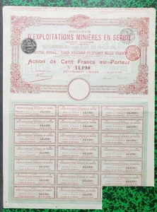 Serbie & Bruxelles - Déco Exploitations Minières en Serbie du 15/06/1906 - Imagen 1 de 1