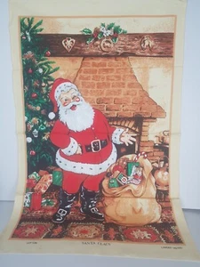 Vintage New Christmas Scene Rare 100% Cotton Tea Towel Lamont reg 1580 - Picture 1 of 12