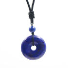 Ping Buckle Necklace Pendant Amethyst Crystal Jade Lapis Lazuli