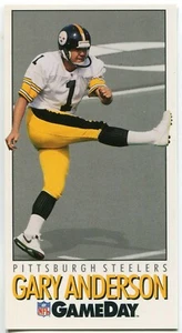 1992 GameDay #71 Gary Anderson Pittsburgh Steelers - Picture 1 of 2