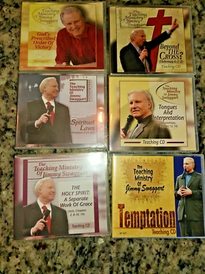 Lot of 6 Teaching CDs Jimmy Swaggart Christian Pentecostal Temptation Lot #1 Foto 1 de 3