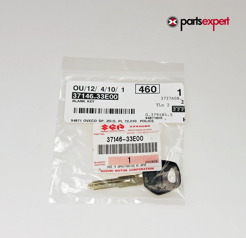 New Suzuki OEM Genuine Suzuki GW250 INAZUMA 2014-15, 2017 EXPRE Key Draft - Image 1 of 1