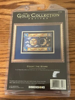 COUNT THE STARS - Dimensions Gold Collection Petites - Counted Cross Stitch Kit - Image 1 of 4