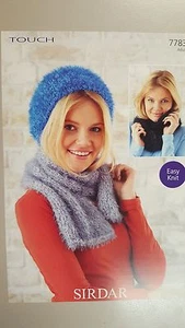 Sirdar Knitting Pattern #7783 Ladies Hat Scarf Snood to Knit in Sirdar Touch - Picture 1 of 1