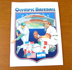Olympischer Baseball 1984 Programm Mark McGwire Cory Snyder Barry Larkin - Bild 1 von 3