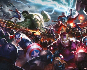 Marvel - Future Fight - Mini Poster Druck 50x40 cm - Bild 1 von 12