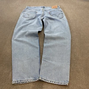 Pantalones de mezclilla de colección Levi’s 550 para hombre talla 36x30 Y2K holgados azules lavados desgastados patinador - Imagen 1 de 13