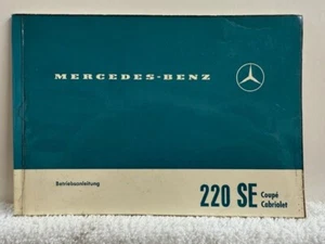Mercedes Benz 220 SE Coupe/Cabriolet Owners Manual (4-63) GERMAN - Picture 1 of 17