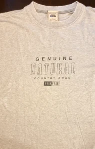 COUNTRY ROAD WORKWEAR Vintage Made in Australia T-Shirt, Colour Grey Size Medium - Picture 1 of 8