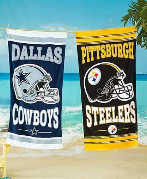 NFL Beach Towel 100% Cotton 30" by 60" by WinCraft -Select- Team Below - Image 1 of 1