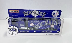 Matchbox Tractor Trailer Vintage in Box Diecast 1994 Colorado Rockies Peterbuilt - Picture 1 of 8