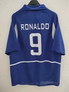 BRAZIL 2002 WC Ronaldo 9 camiseta shirt trikot maillot maglia L - Picture 1 of 5