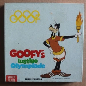 GOOFY Walt Disney Lustige Olympiade 8 mm film Zeichentrickfilm Heimkino - Photo 1/9