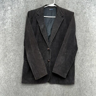 Винтажный Levis вельветовый блейзер женщин 10 коричневый пуговицах с подкладкой спортивное пальто 90-х - Изображение 1 из 4