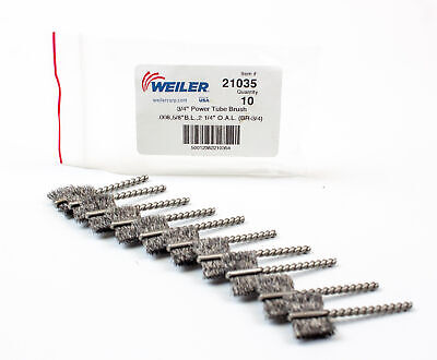 Weiler: 3/4 Inch Power Tube Brush - Item# 21035, Lot Of 10 | NEW Y • 16.11£