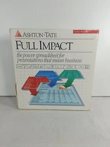 Ashton Tate Full Impact Macintosh Big Box Handbuch Software Vintage fehlt eine Disc - Bild 1 von 13