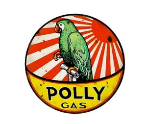 CALCOMANÍA PEGATINA DE PETRÓLEO BOMBA DE GASOLINA BOMBA DE GASOLINA DE GAS POLLY RÚSTICO DE COLECCIÓN - Imagen 1 de 1