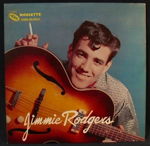 JIMMIE RODGERS-1957 Original Issue Album-ROULETTE #R-25020-Rockabilly-Country - Imagen 1 de 3