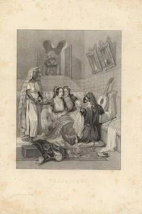 1843 Harem Haremsdamen Orient 19. Jahrhundert Original-Stahlstich - Picture 1 of 1