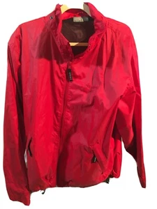 Red Volvo Rain Jacket Red Size Large 832 - Picture 1 of 12