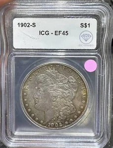 1902 S Morgan Silver Dollar ICG XF-45 IDC Verified - Picture 1 of 2