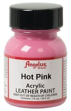 Angelus Acrylic Leather Paint Water Resistant Shoes/Purses  Hot Pink  - 1 Fl.OZ
