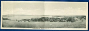 Lake Winnepesaukee from the Winnecoette Weirs New Hampshire Foldout Postcard - Picture 1 of 2
