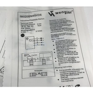 1PC New For Wenglor IM020BM45VD6 proximity switch sensor Free Shipping#QW - Picture 1 of 4
