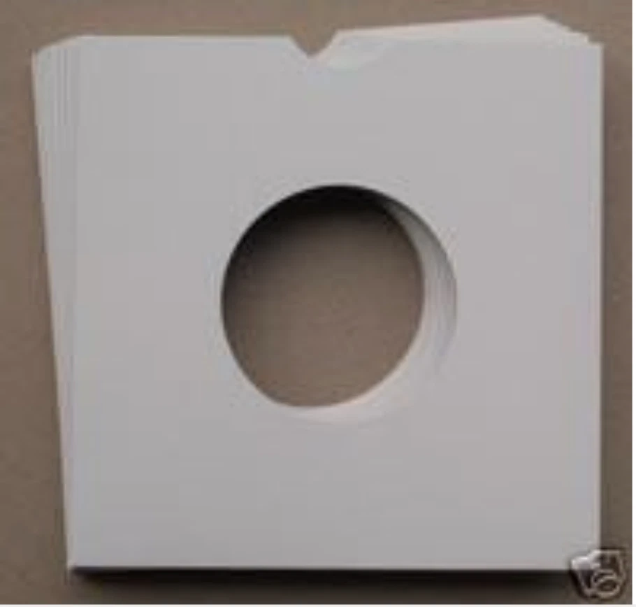 50 7" WHITE CARD RECORD SLEEVES / MASTERBAGS / COVERS - PREMIUM / STRONG
