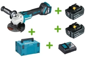 Makita DGA511RTJ Akku-Winkelschleifer 18V DGA511Z + 2x Akku 5Ah + Lad. im Koffer - Bild 1 von 6