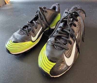 Botines Nike Vapor Keystone Fastflex para niños talla 3 jóvenes negros verdes BSBL Foto 1 de 4