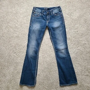 Silver Jeans Suki Surplus Damen Größe 27 x 32 Bootcut Medium Wash - Bild 1 von 12