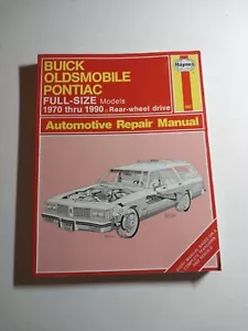 Haynes # 19025 Buick Oldsmobile Pontiac Full Size Models 1970 - 1990 - Picture 1 of 5