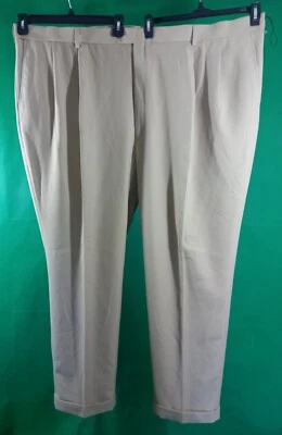 Pantalones de vestir para hombre Enro cintura elástica lateral - talla 54X32, color caqui Foto 1 de 4