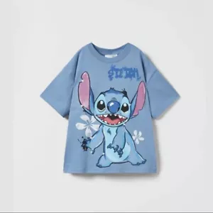 Jungen Baumwolle "STICH" Druck Sommer Freizeit T-Shirt Größe 2-3Y - Bild 1 von 1