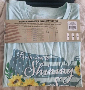 Pivotal Partners - From Sea To Shining Sea Patriotic & Sunflower Shirt - Lg - Neu mit Etikett - Bild 1 von 5