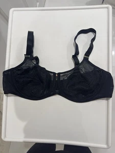 Chantelle Black Bralette With Adjustable Straps Size 40C Made In France - Picture 1 of 6