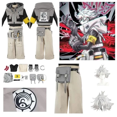 GACHIAKUTA 2025 Rudo Cosplay Costume Halloween Carnival Party Rudo Suit Wig Hair