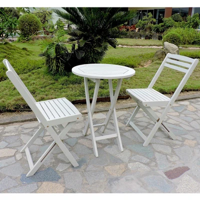 Royal Fiji Acacia 3-piece Folding Bistro Set - Image 1 of 4